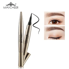 Бренд MAYCHEER черная жидкая подводка для глаз Ручка Гладкий шелковистый водонепроницаемый стойкий Быстросохнущий пигментированный карандаш для глаз макияж
