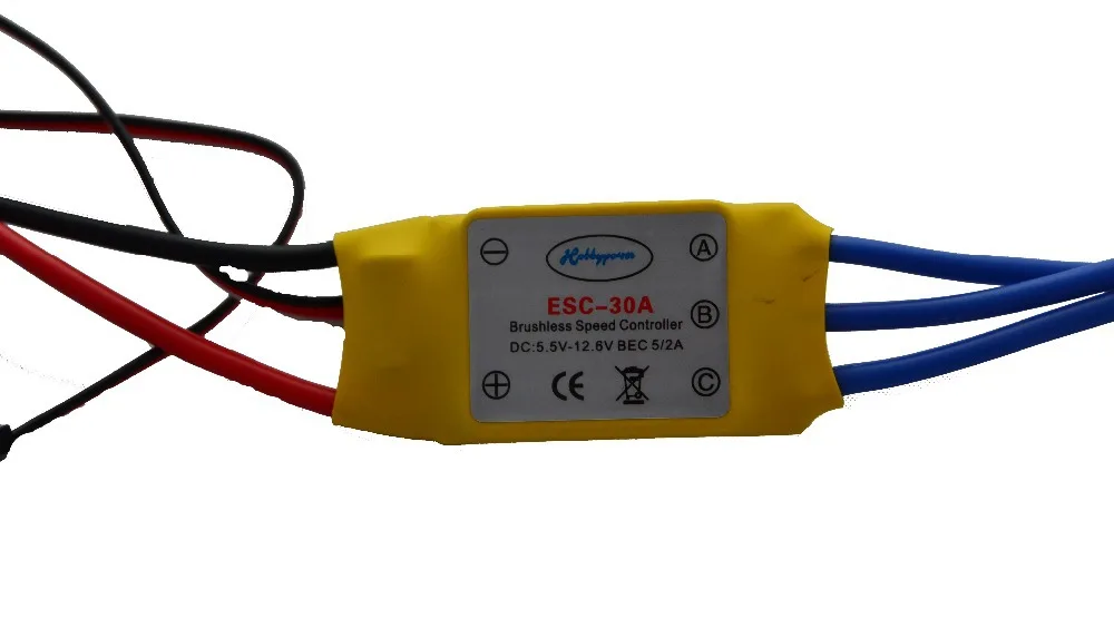 

30A Brushless Motor Speed Controller Control RC BEC ESC for T-rex 450 Helicopter
