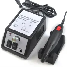 Электрический Фрезер для ногтей, фрезер для маникюра и практичный набор для маникюра ногтей педикюр набор с 6 керамический сверло для ногтей шлифовальные ленты 110-220V 50/60HZ