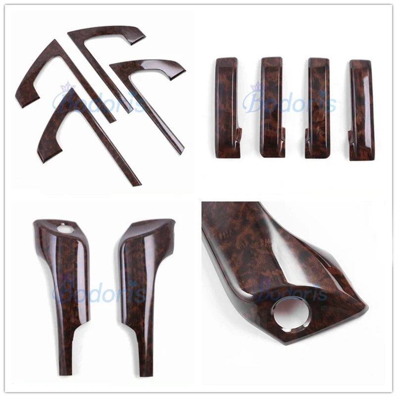 

19 pcs For Toyota Land Cruiser 200 2008 2009 2010 2011 2012 2013 2014 2015 Interior Wooden Trim Car Styling Accessoies