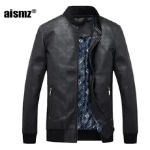 Aismz 2017 Faux font b Leather b font font b Jacket b font font b Men