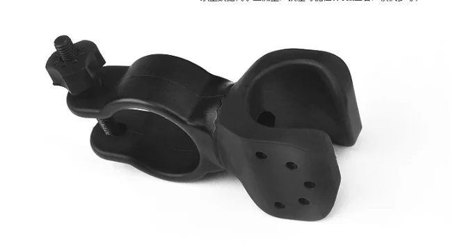 Top MEROCA Bicycle clip light frame 360 degree rotating car holder flashlight clip bicycle light clip flashlight bracket 5