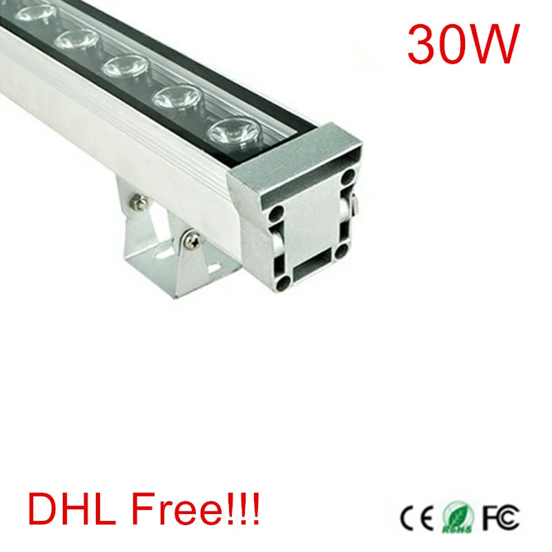 

Высокая мощность 30 Вт 46*46*1000 IP65 водонепроницаемый наружный AC85-265V/DC12V-24V светодиодный настенный светильник