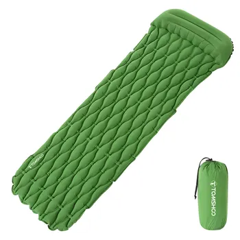 

# Tomshoo Ultralight Inflatable Sleeping Pad Camping Mat With Pillow Air Mattress Cushion Sleeping Bag For Outdoor Hiking Travel