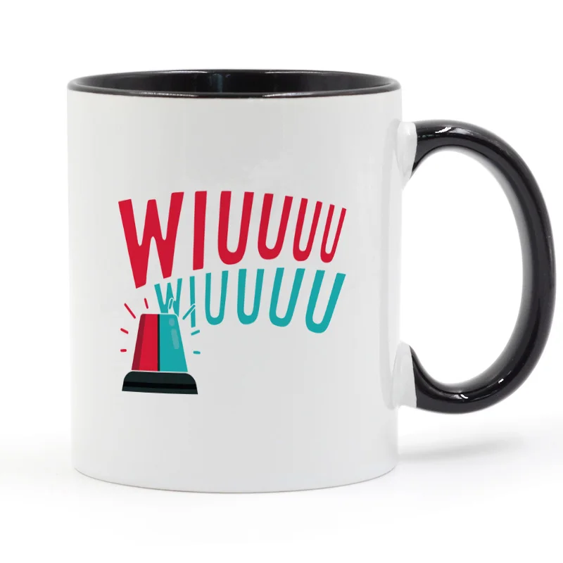 

Here comes the police Coffee Mug Ceramic Cup Gifts 11oz