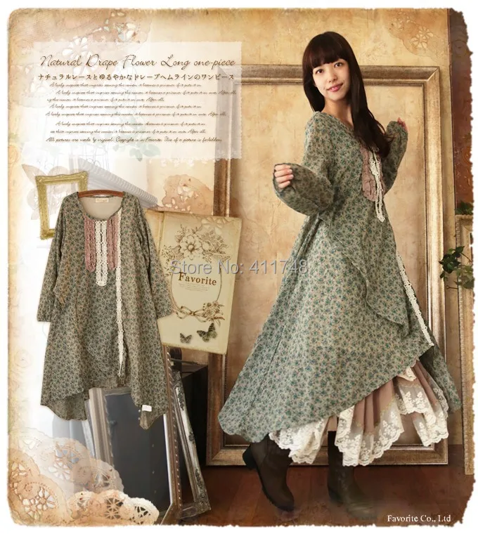 Женское винтажное платье с цветочным принтом свободного покроя|clothing|vestidos