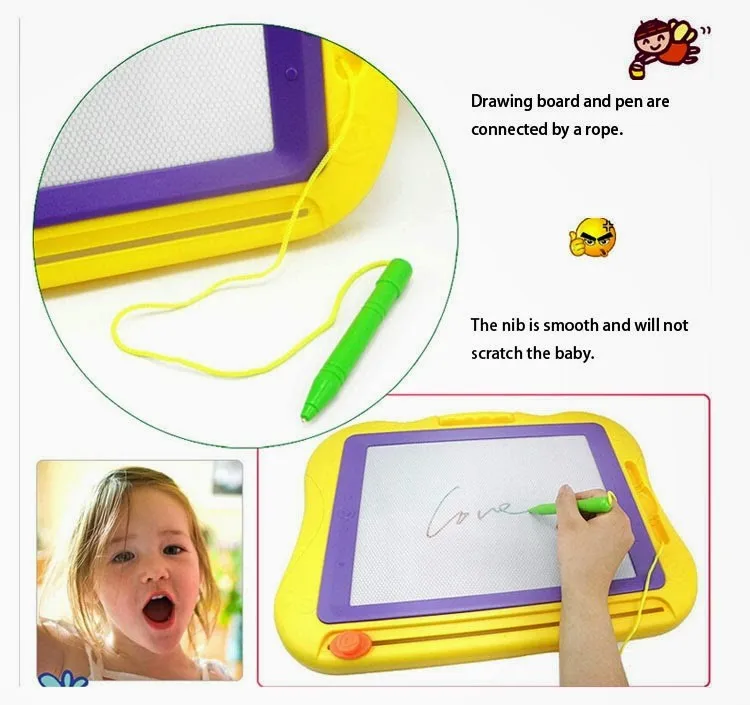 Негабаритный детский Магнитный рисунок граффити доска игрушка Дошкольный инструмент Pull Wipe доска для рисования для детей