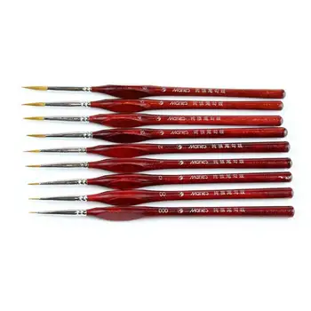 

1 piece Paint Brush Miniature Detail Fineliner Nail Art Drawing Brushes Wolf Half Paint Brushes For Acrylic Painting Supplies