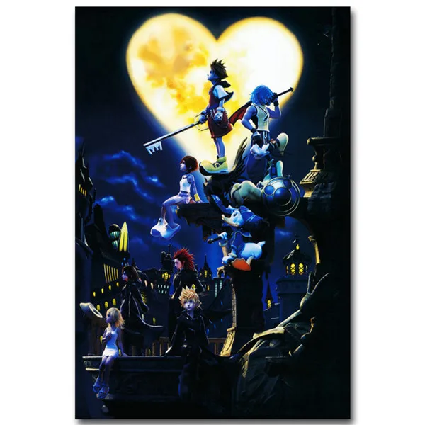 Домашний декор 5D Вышивка DIY Алмазная настенная живопись Kingdom Hearts Аниме Вышивка крестиком полная квадратная дрель вышивка бисером наклейка картина - Цвет: Diamond LXR1547-03