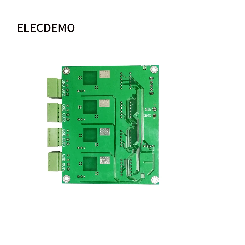 Módulo de Fonte de Alimentação Multi-canal de Comutação Quatro Display Digital Módulo Dc-dc Ajustável Buck Output Power Module Lm2596 - Imagem 4