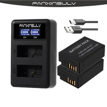 2 Pcs LPE17 LP E17 LP-E17 Battery + LCD USB Dual Charger for Canon 200D M3 M5 M6 77D 750D 760D T6i T6s 800D 810D 8000D Kiss X8i 5 pack lp e17 lpe17 lp e17 rechargeable batteries 1040mah for canon for eos m3 m5 750d 760d t6i t6s 800d 8000d kiss x8i