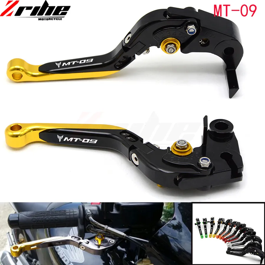 Multi-color combination Moto CNC Aluminum Folding Extendable Brake Clutch Lever For YAMAHA mt09 mt-09 2015 2016 2017 15 16 17