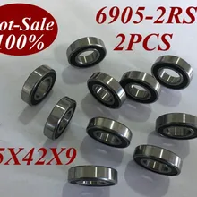 2 шт. 6905RS 6905 2RS 6905RZ 6905-2RZ 6905-2RS 25X42X9 мм миниатюрный шарикоподшипник с высокой скоростью Миниатюрный micro шарикоподшипник