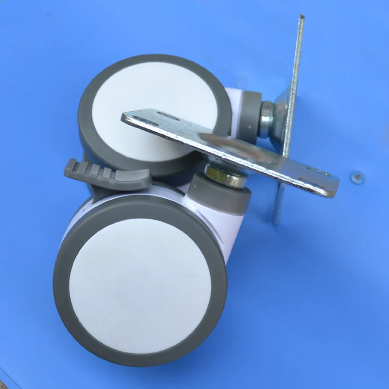 furniture caster Medical bed Full plastic flat panel universal caster
