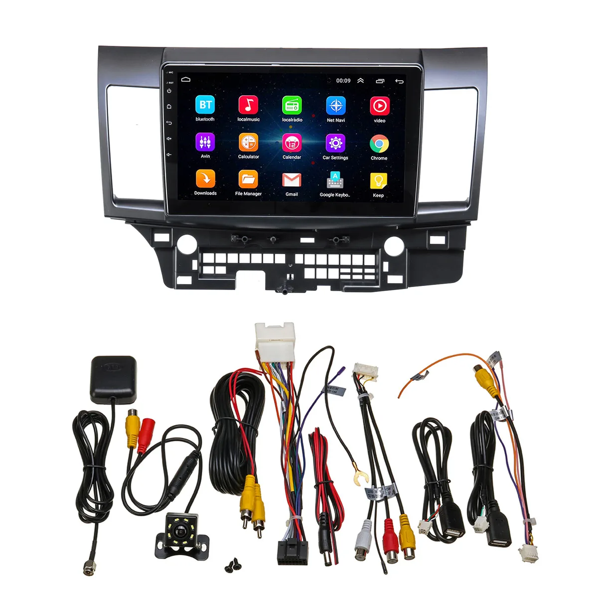 Best Car Multimedia Player 10.2 1G+16G for Android8.1Car Stereo 1DIN bluetooth WIFI GPS Quad Core For Mitsubishi Lancer head unit 7