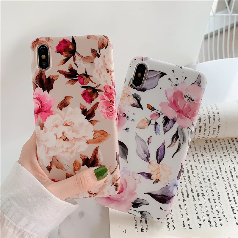 

Retro Rose Flower Phone Case for Cover Samsung A70 Coque for Samsung Galaxy A40 A50 Etui Soft Silicone Fashion Floral Funda Capa