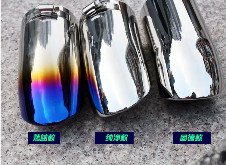 

Car Chrome Stainless Steel Exhaust Tip Tail Pipe Muffler For Mitsubishi pajero sport 2013+ 2014 2015 2016
