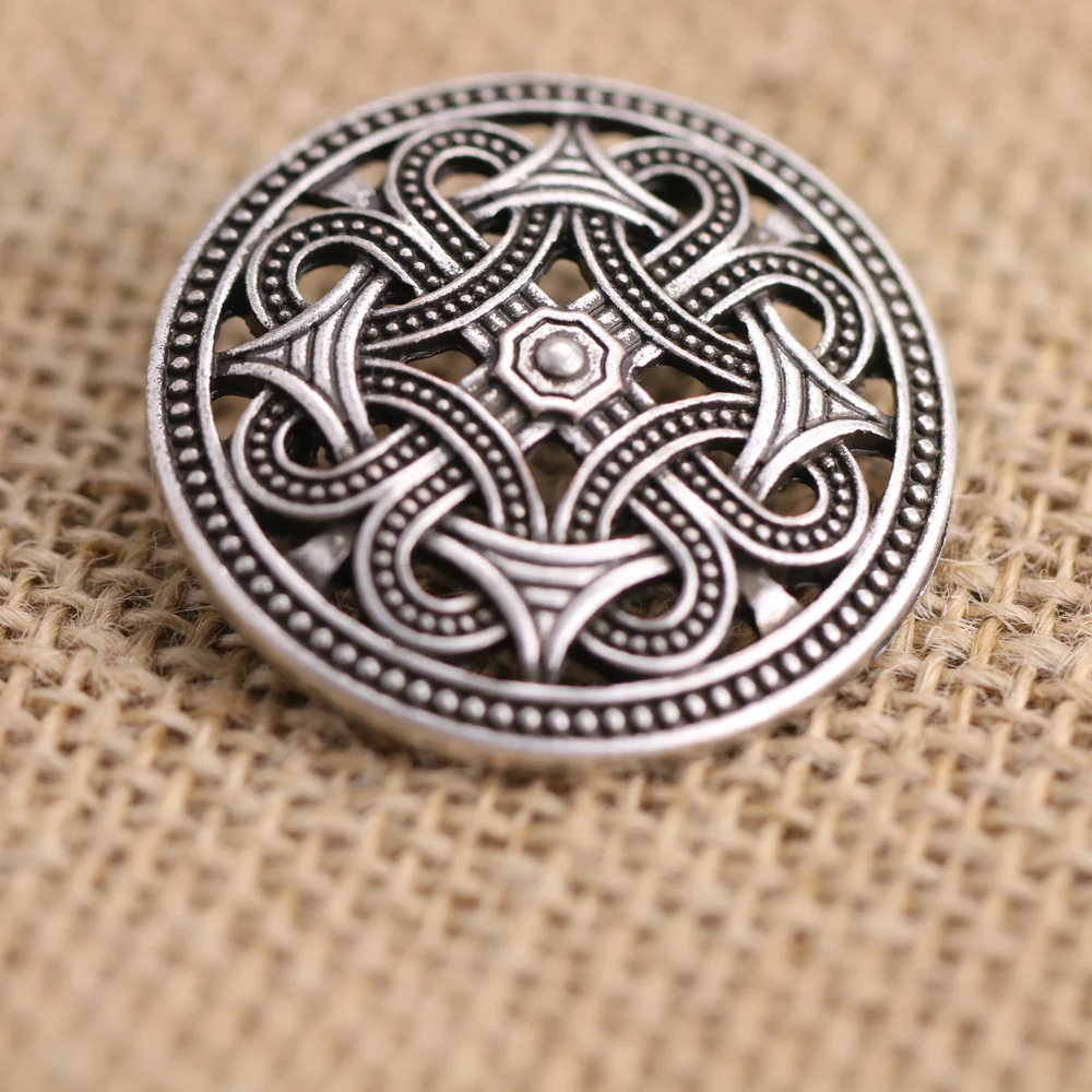 

LANGHONG 10pcs Norse Vikings Amulet Sweden fibula Brooches Viking brosch jewelry Talisman
