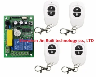 

AC 220 V 2 channel Wireless Remote Control Switch 1pc receiver + 4pc transmitter new + Smart home Simple operation