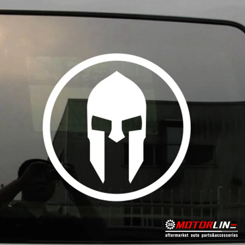 

Spartan Mask Sparta Decal Sticker Car Vinyl pick size color Molon Labe roundel