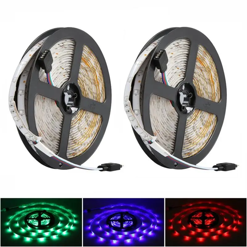 #cheap 10M 600Leds Rgb Led Strip Light 3528 Dc12V 60Leds M Fiexble Light Led Ribbon Tape Home Decoration Lamp