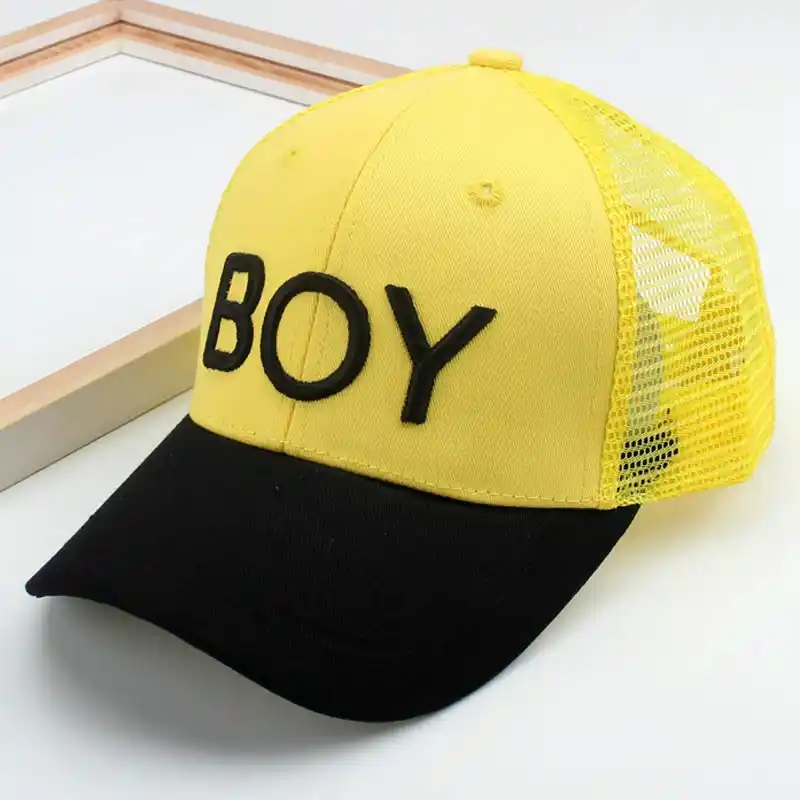 black and yellow baseball hats
