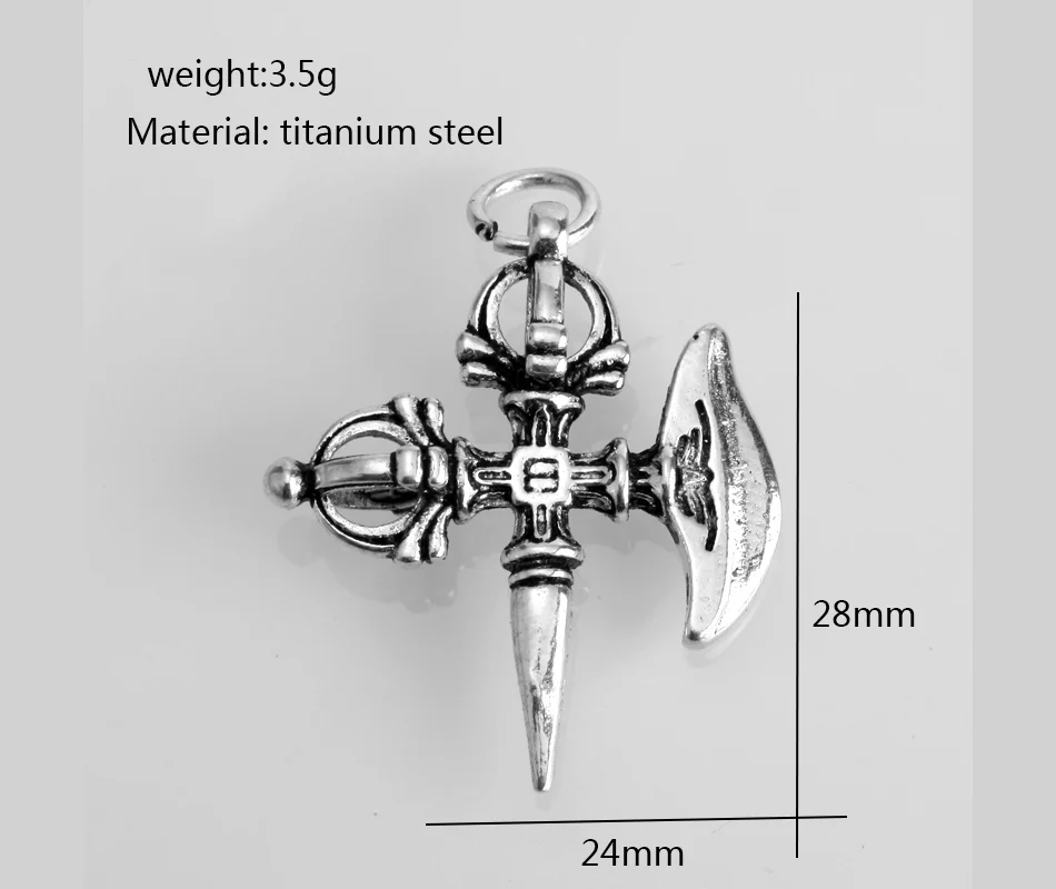 Нержавеющая сталь буддийский ваджри пестик духовный кулон молитвенный амулет кулон для ожерелья модные подвески DIY Изготовление ювелирных изделий