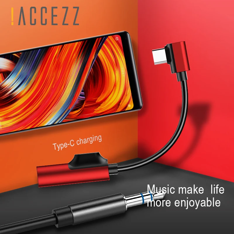 ! Кабель переходник ACCEZZ 2 в 1 с USB Type C на 3 5 мм|Переходники и адаптеры| |