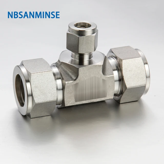 $US $252.87 5Pcs/Lot RUT 18-12 08-04 08-06 Coupling Connector Union Tee Stainless Steel 316L Plumbing Pneumatic Air Fitting 3000 Psi Sanmin