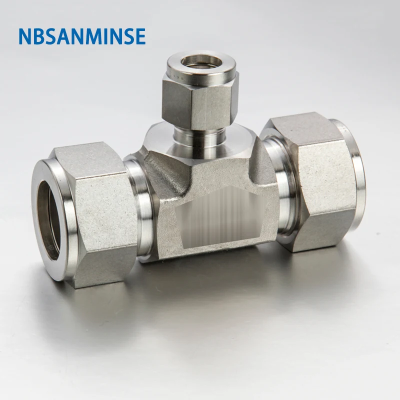 

5Pcs/Lot RUT 18-12 08-04 08-06 Coupling Connector Union Tee Stainless Steel SS316L Plumbing Pneumatic Air Fitting Sanmin