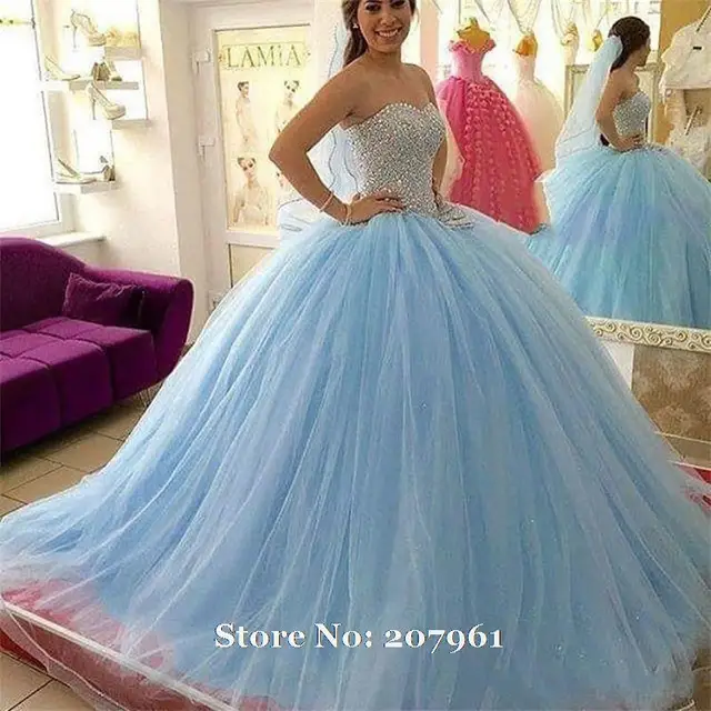 Blue Sweet 16 Dresses