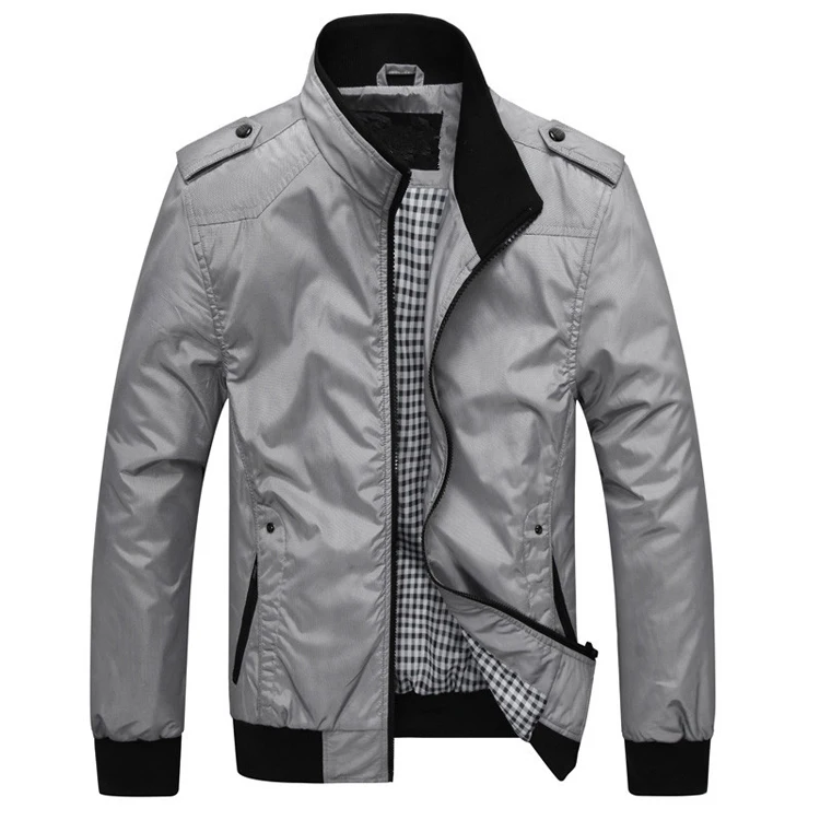 Mens Jackets Spring Autumn Casual Coats Chaquetas Hombre  Mens Sportswear Stand Collar Slim Jackets Male Bomber Jackets 4XL