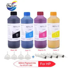 500 мл пигментные чернила для hp 970 971 980 для hp X451dn X451dw X476dw X476dn X551 X576dw X555dn/xh X585f/dn X585z D8J10A чернила для принтера