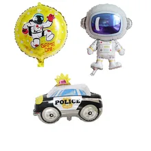 Вечеринка для мальчика день рождение украшения надувные шары из алюминиевой фольги крутой автомобиль космический человек большая игрушка для детей мода Balony