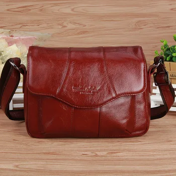 

Vintage Women Genuine Leather Handbags Luxury Handbags Women Messenger Shoulder Bags High Quality Bolsas Feminina