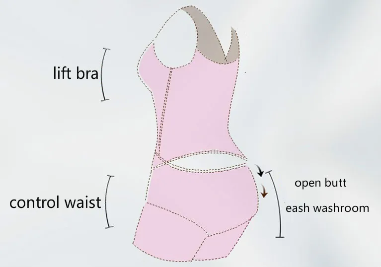 Женское нижнее белье с открытой ягодицей, Корректирующее белье, бюстгальтер, поддерживающий грудь, корсет на талию, стройные ноги, Корректирующее белье