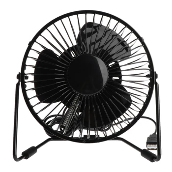 

OOTDTY Desktop USB Fan Real Time Temperature Message LED Light Cooling Fan to For PC Notebook Power Bank
