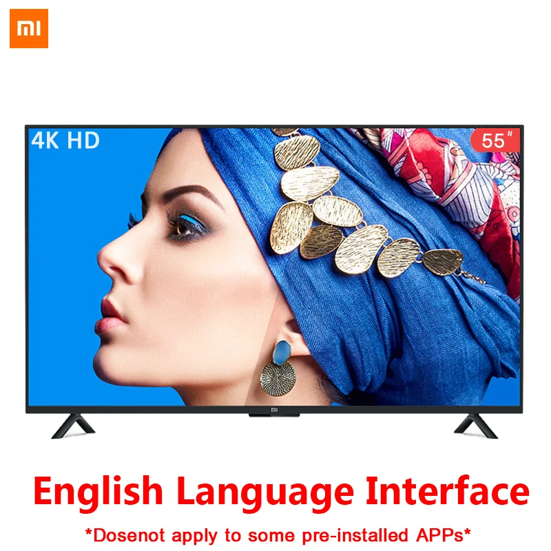 Xiaomi Smart 4A 55 дюймов 3840*2160 FHD Full 4K HD экран ТВ HDMI WIFI ультратонкий 2 Гб ОЗУ 8 ПЗУ игровой