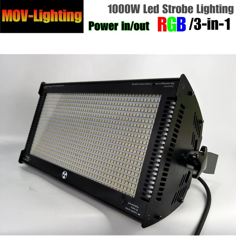 4pcs/lot Atomic LED 1000 watt rgb DMX Strobe Light Stroboscope Fit