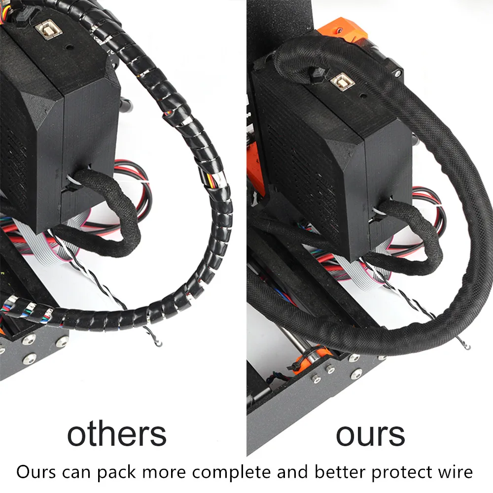 Запчасти для 3D-принтера L 50 см OD 13 мм текстильный рукав кабель провода обмотка подключенный кабель для Prusa i3 MK2S/MK2.5/MK3 Hotend экструдер