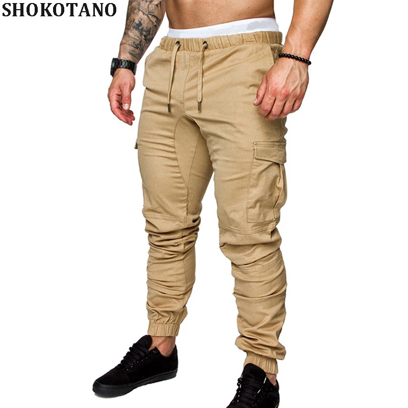 SHOKOTANO Men Pockets Joggers Pants Male Streetwear Long Pants Men ...