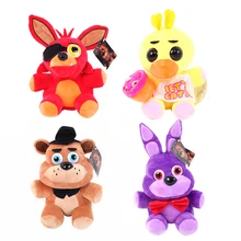 15 см Новинка Five Nights At Freddy's 4 игрушка кукла мультфильм Fnaf Freddy Fazbear медведь лисица мягкие животные детские игрушки подарок