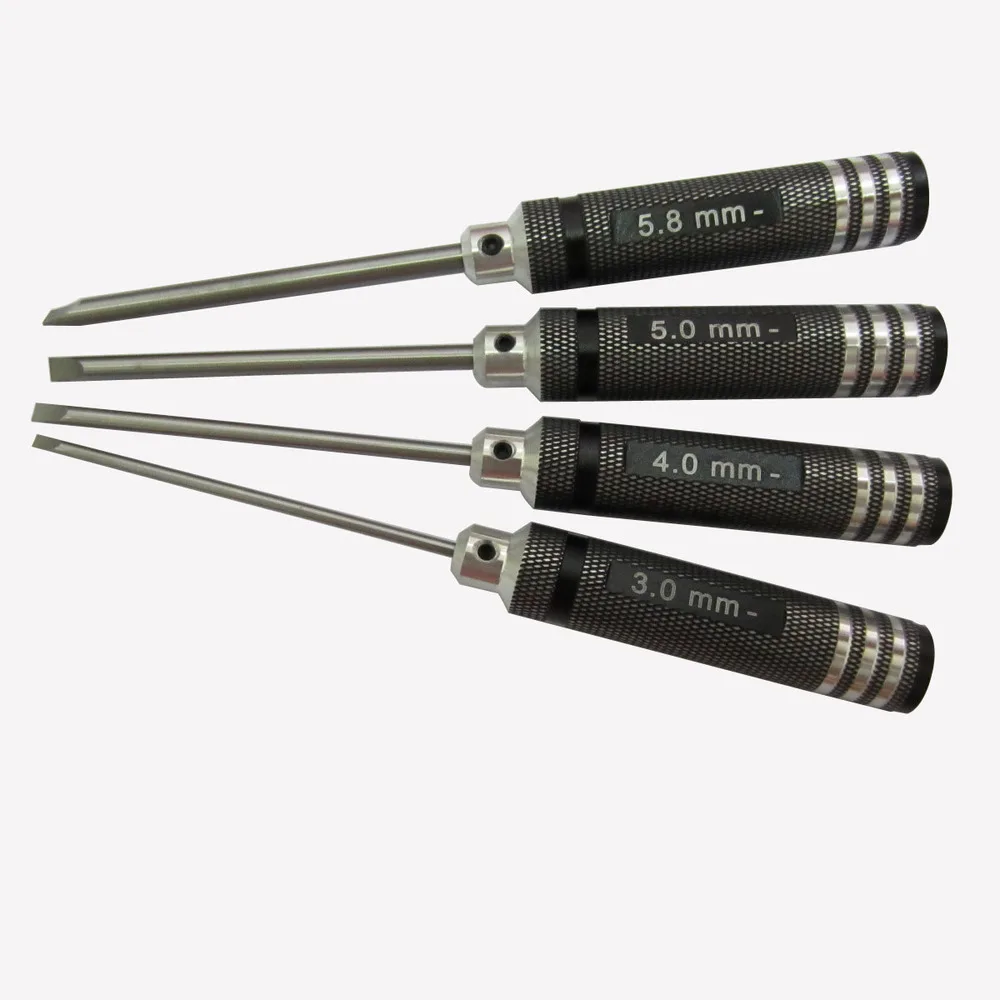 4pcs/set RC tools Kit RC Metal cross screwdriver slotted screwdriver 3.