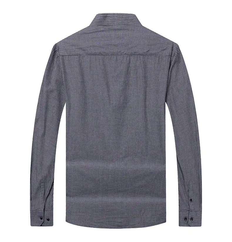 Большие размеры 8XL 7XL 6XL 5XL Новая Осенняя модная брендовая мужская одежда мужская рубашка с длинными рукавами мужская полосатая хлопковая повседневная мужская рубашка