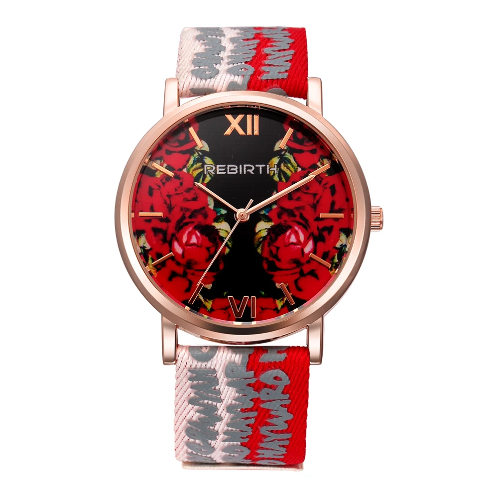 

Ladies Fashion Quartz Watch Women Nylon and Leather Strap Watches Dress Girl Student Wristwatch Folwer Montre Femme