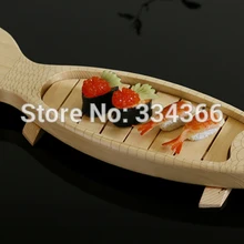 50 см длина японский стиль деревянный контейнер для Суши Лодка с сеткой 20 дюймов