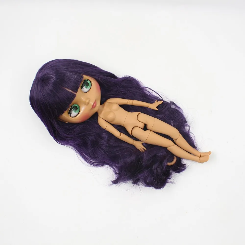 ICY factory шарнирная кукла blyth toy темно-фиолетовые волосы темно-белая кожа шарнирное тело bjd подарок 1/6 30 см игрушка