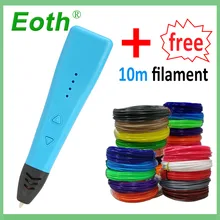 

DIY 3D Pen 1.75mm ABS/PLA Filament USB Charging 3D Printing Pen Creative Toy Gift For Kids Design 3D printer