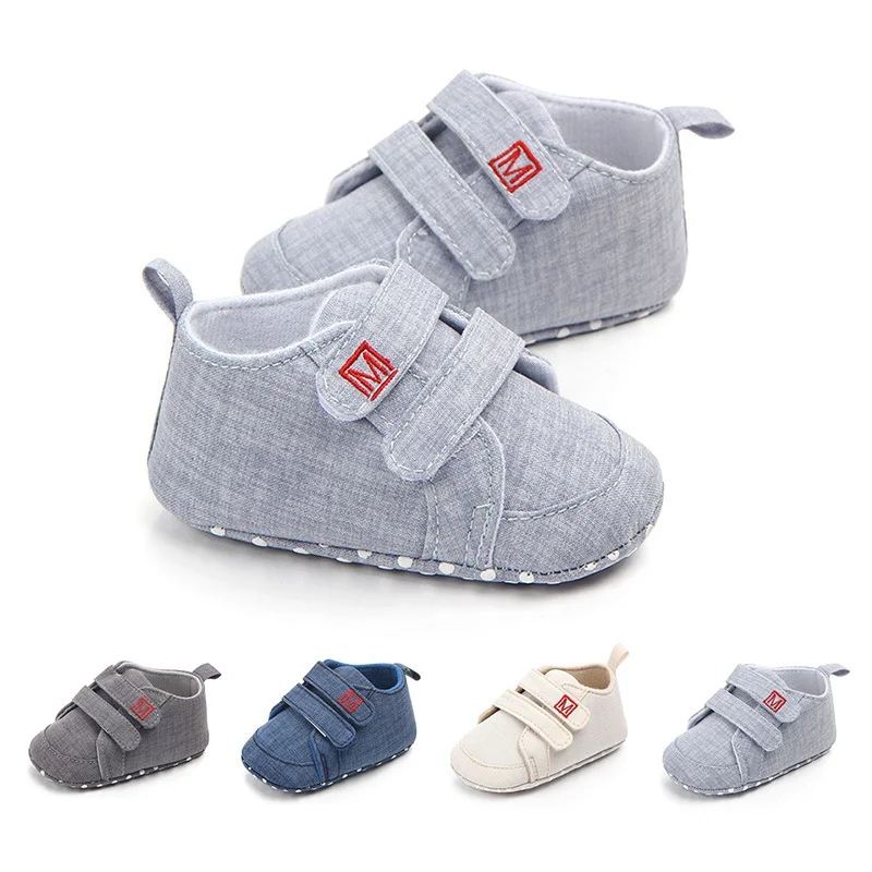 Модные парусиновые на мягкой подошве для новорожденных мальчиков; обувь для младенцев; повседневная обувь для маленьких мальчиков и девочек; обувь для первых шагов