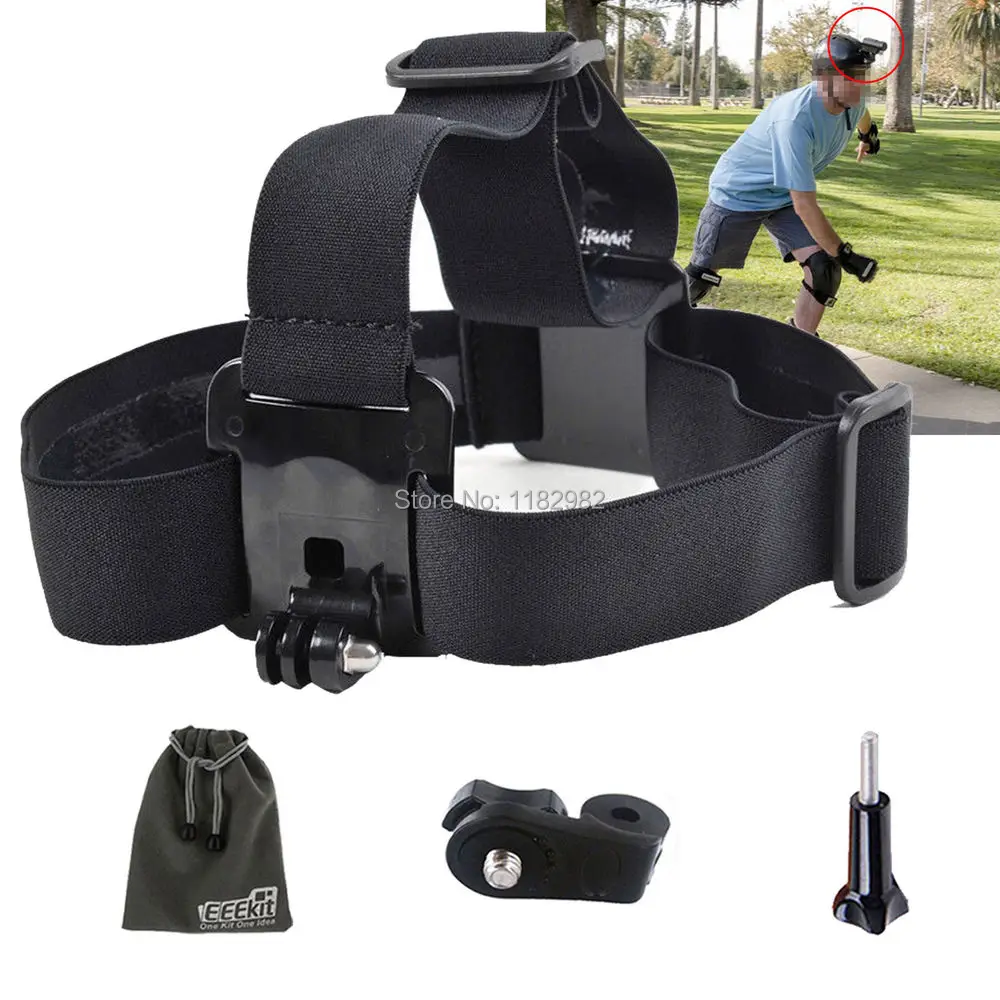 

Head Mount Kit For S Action Cam Head Belt flexible Strap+Mount Adapter FDR-X1000V/W 4K Cam/HDR-AS10/HDR-AS15/HDR-AS20/HDR-AS30V